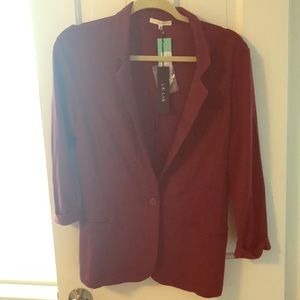 Burgundy Knit blazer - Le Lis - M- New!